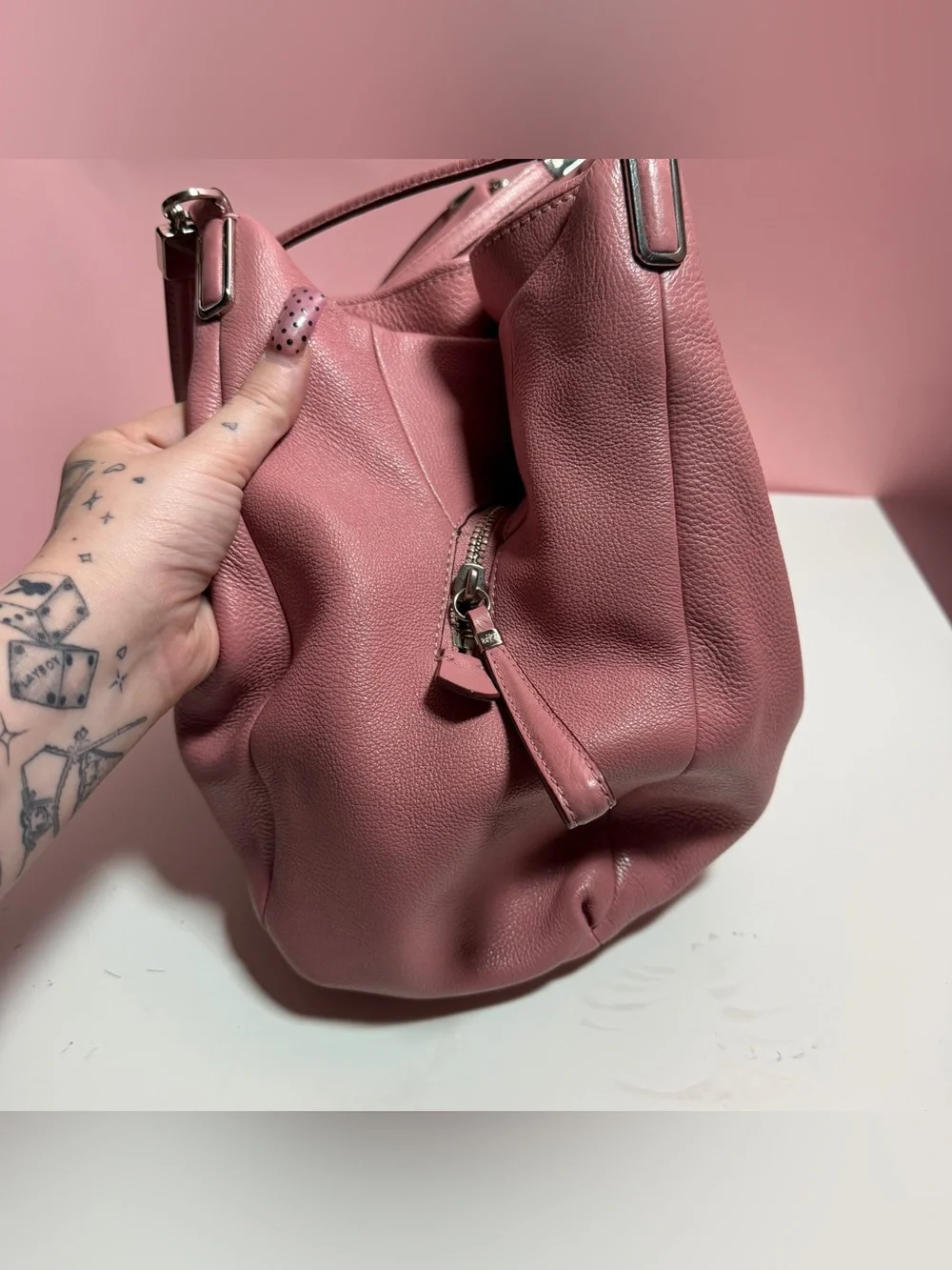 Pink mauve Coach madison phoebe shoulder bag